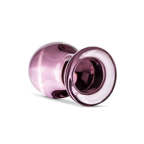 Розовая анальная пробка из стекла Gildo Pink Glass Buttplug No. 27: Для кого Унисекс