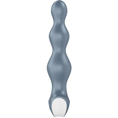 Анальний стимулятор-намистини з двома моторами Satisfyer Lolli-Plug 2 (ice blue): Матеріал силікон