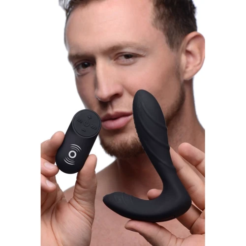 Массажер простаты Silicone Prostate Vibrator with Remote Control с дистанционным управлением: Наличие вибрации Есть