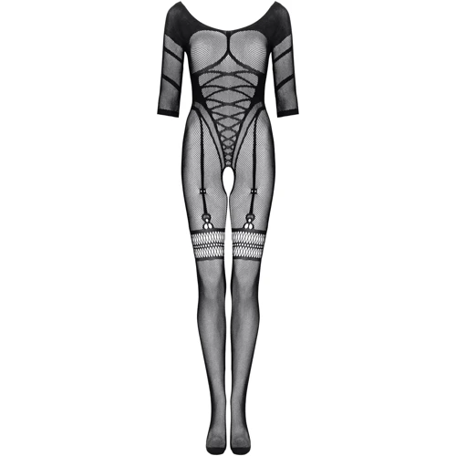 Бодістокінг Obsessive Bodystocking G329 black XL/XXL: Фасон Бесшовные