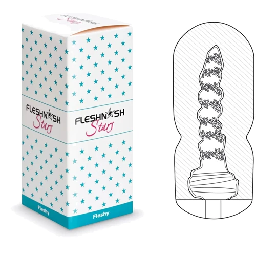 Мастурбатор с эффектом отсоса Fleshnash Fleshy Touch (белый), 15х6.7см