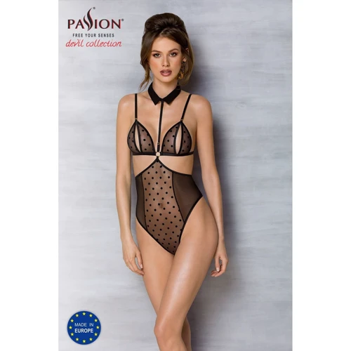 Боді Passion DOMINICA BODY black L/XL: Декор Шнуровка