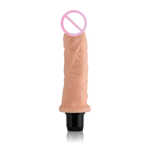 Реалістичний вібратор LoveToy Real Feel Cyberskin Vibrator 3 Flesh 8,5"