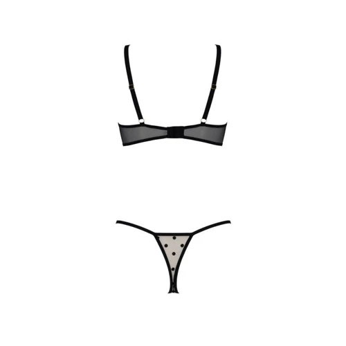 Комплект Passion MARINA SET WITH OPEN BRA beige L/XL: Декор Без декора