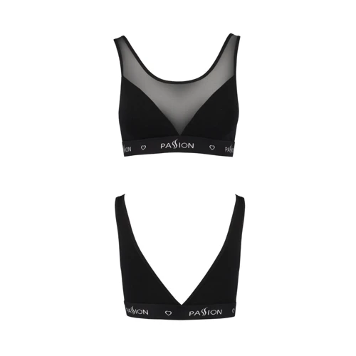 Топ с прозрачной вставкой Passion PS002 TOP black, size S: Для кого Для женщин