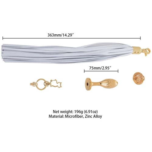 Анальная пробка LOCKINK Sevanda White Pony-Tail Anal Pear-shape Plug: Для кого Унисекс