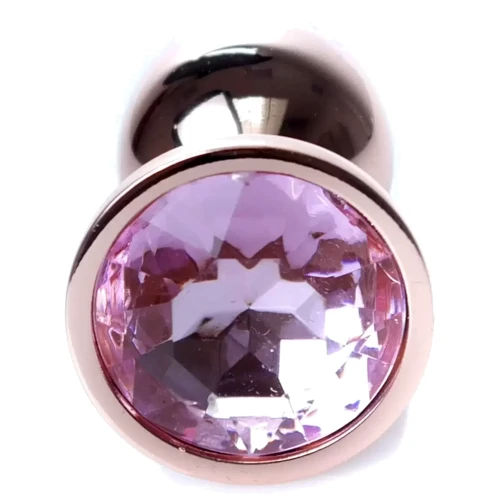 Анальная пробка с кристаллом BOSS of TOYS Boss Series - Jewellery Red Gold PLUG Rose S, BS6400108 фото 6