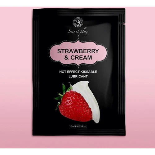 Массажный лубрикант с согревающим эффектом Secret Play Strawberry & Cream, 10 мл: Для кого Унисекс