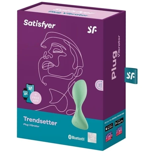 Анальная смарт-пробка с вибрацией Satisfyer Trendsetter Green: Тип Анальные пробки