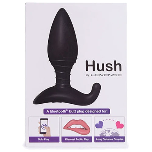 Анальная пробка со смарт-приложением. Для пар и моделей-вебкам Lovense Hush маленькая, 12x3.8 см: Особенности Водонепроницаемые