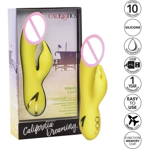 Вибратор кролик CalExotics California Dreaming Venice Vixen: Назначение Вагинальные