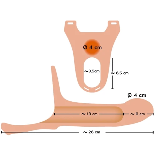 Страпон Orion Strap-On Silicone Sleeve Large: Наличие вибрации Нет