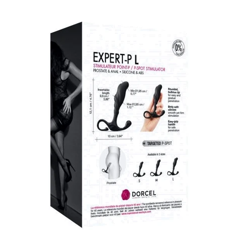 Ручной эргономичный массажер простаты Dorcel Expert P size L: Особенности Водонепроницаемые