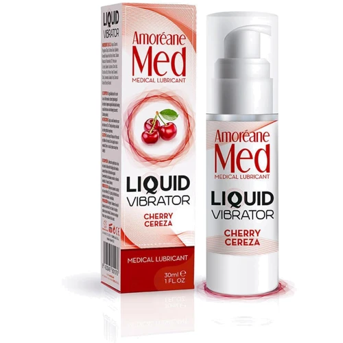 Лубрикант с эффектом вибрации Amoreane Med Liquid Vibrator Cherry, 30 мл: Для кого Унисекс