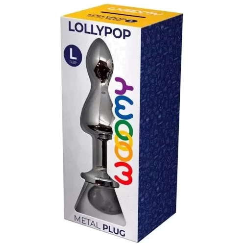 Анальная пробка Wooomy Lollypop Double Ball Metal Plug L: Наличие вибрации Нет
