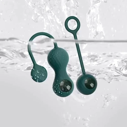 Смарт-тренажер Кегеля Magic Motion – Crystal Duo Smart Kegel Vibrator (бірюзовий): Кількість кульок 3