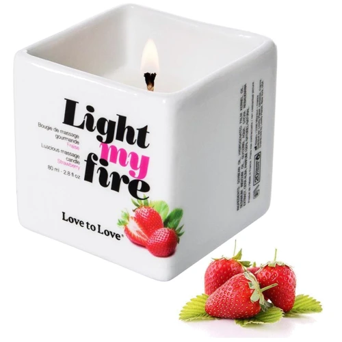 Масажна свічка Love To Love LIGHT MY FIRE Strawberry (80 мл): Тип Свічка