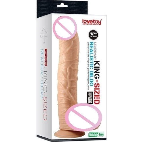 Фаллоимитатор LoveToy King-Sized Realistic Dildo 12": Наличие вибрации Нет