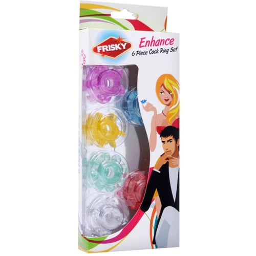 Насадки для члена Enhance 6 Piece Cock Ring Set: Для кого Для мужчин