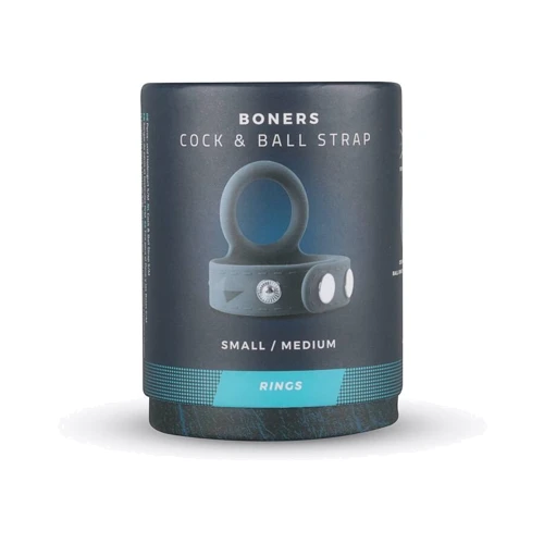 Эрекционное кольцо Boners Cock & Ball Strap S/M фото 4