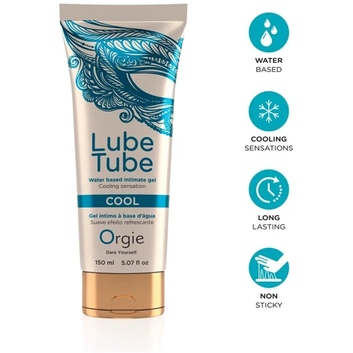 Лубрикант на водной основе Orgie Lube Tube Cool, 150 мл, с охлаждающим эффектом, без запаха: Основа Водная