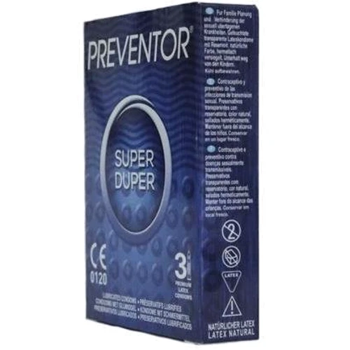 Презервативы Preventor Super Duper, 3 шт.: Количество в упаковке 3