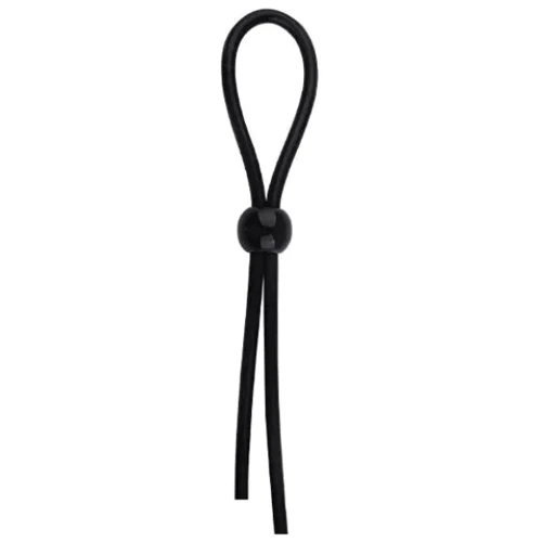 Лассо на пенис с одной фиксирующей бусинкой SKN-LS001 Black