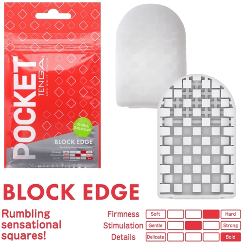Мастурбатор TENGA Pocket Block Edge: Для кого Для мужчин
