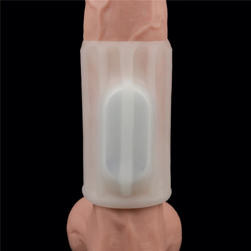 Насадка на член с вибрацией LoveToy Vibrating Spiral Knights Ring White III: Назначение Для утолщения