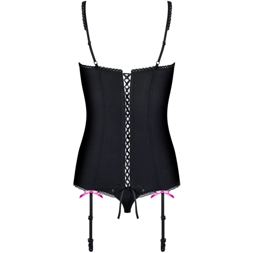 Комплект Obsessive Floweria corset, L / XL фото 5
