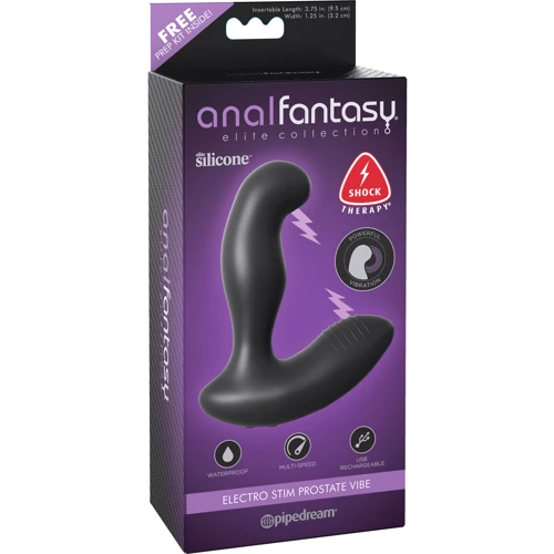 Электро массажер простаты Pipedream Electro Stim Prostate Vibe, 9х3,5 см: Наличие вибрации Есть