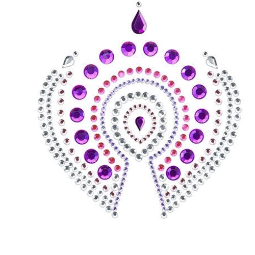 Прикраси для грудей та бікіні зі стразами Bijoux Indiscrets FLAMBOYANT (рожево-фіолетовий): Розмір універсальний