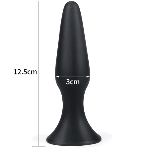 Анальний затор LoveToy Lure Me Butt Plug L Black фото 6