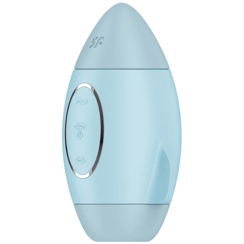 Вакуумний вібратор Satisfyer Mission Control Blue: Тип і форма Вібромасажер