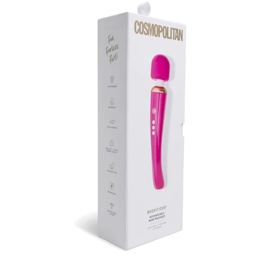 Перезаряжаемый вибромассажер Cosmopolitan Magnificent Wand Massager: Тип и форма Вибратор-микрофон