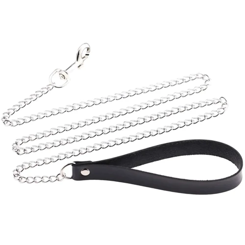 Поводок PU Leather Leash Black, SKN-AS24 BLACK