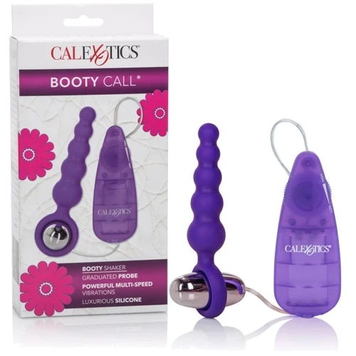 Анальная вибро-пробка Booty Call Booty Shaker, 10.3x2.5 см, фиолетовый: Для кого Унисекс