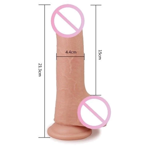 Фалоімітатор LoveToy Skinlike Soft Dong 7.5": Наявність вібрації  Нет