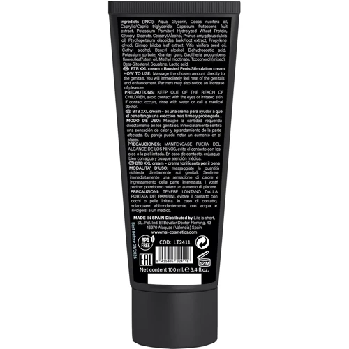 Крем для ерекції та збільшення члена MAI BTB XXL CREAM (100 мл): Виробник MAI
