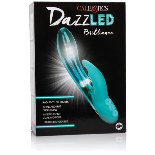 CalExotics DazzLED Brilliance - вібратор кролик з led підсвічуванням, 12.75x3.25 см: Призначення Вагінальні