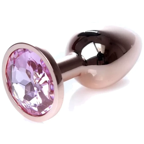 Анальная пробка с кристаллом BOSS of TOYS Boss Series - Jewellery Red Gold PLUG Rose S, BS6400108: Особенности С кристаллами