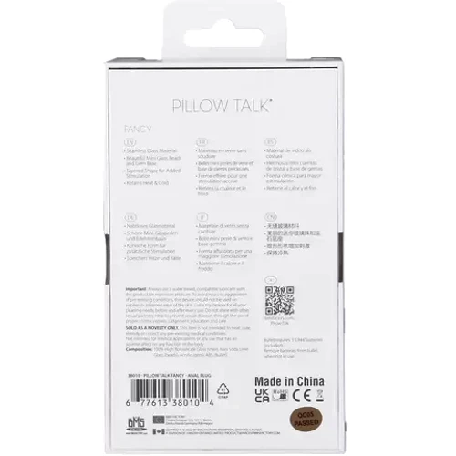 Скляний анальний затор Pillow Talk - Fancy - Luxurious Glass Anal Plug: Матеріал Стекло