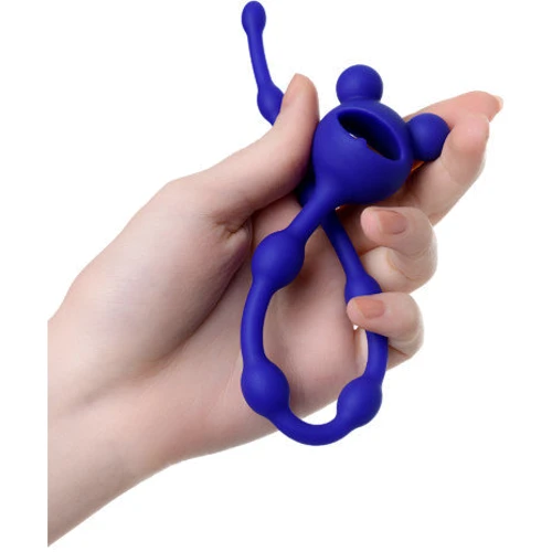 Анальний ланцюжок ToDo Anal Beads Froggy, синій: Тип Анальные цепочки, бусы