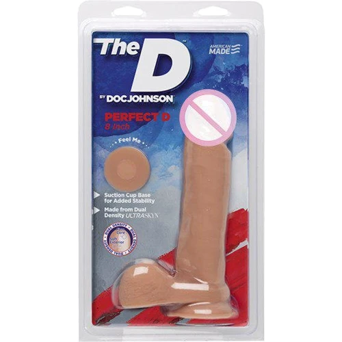 Фалоімітатор Doc Johnson The D - Perfect D - 8 Inch With Balls 20.3х4,8 см