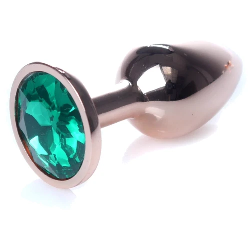 Анальна пробка BOSS Series Exclusivity Jewellery Red Gold Plug Green