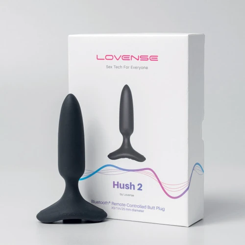 Анальная смарт-вибропробка Lovense Hush 2, размер XS: Материал Силикон