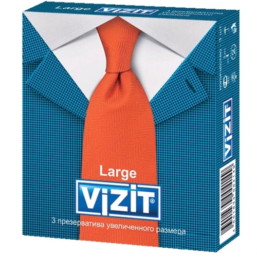 Презервативи латексні VIZIT Large збільшеного розміру №3