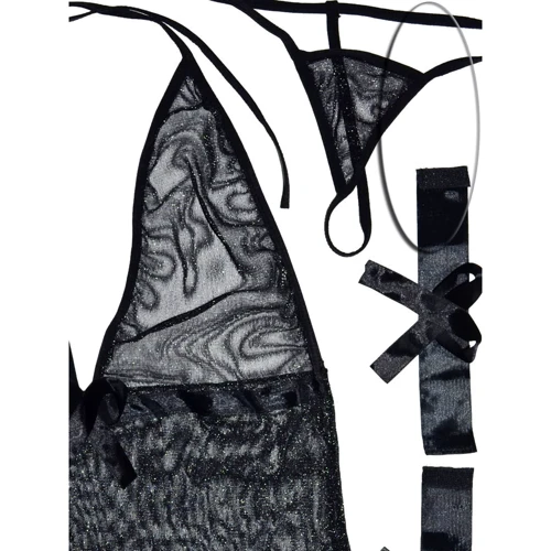 Эротический комплект NDS 6047 Вlack (L, XL) (12943): Фактура Сетка