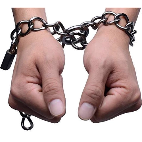 Tom of Finland Locking Chain Cuffs - металеві манжети: Виробник Tom Of Finland