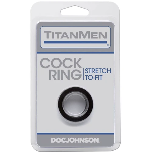 Эрекционное кольцо Doc Johnson Titanmen Tools - Cock Ring - Black: Производитель Doc Johnson